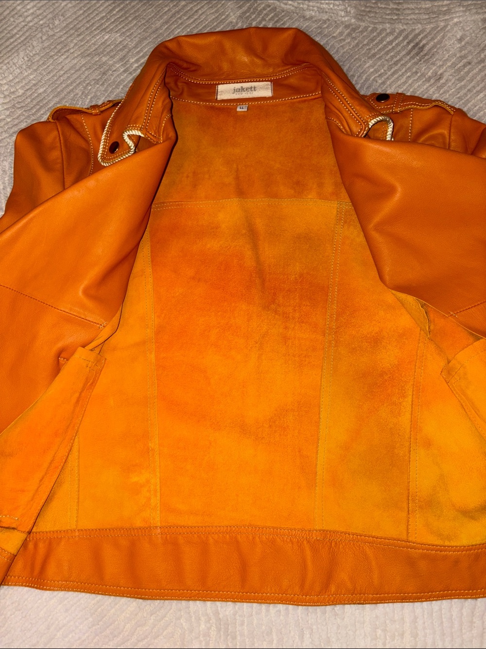 Leather Moto Jacket by Jackett New York - Picture 5 of 6